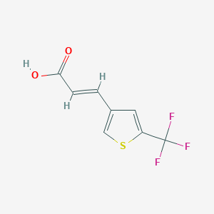 molecular formula C8H5F3O2S B2760338 (2E)-3-[5-(trifluoromethyl)thiophen-3-yl]prop-2-enoic acid CAS No. 2044946-97-4