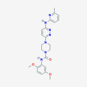 N-(2,5-dimethoxyphenyl)-4-(6-((6-methylpyridin-2-yl)amino)pyridazin-3-yl)piperazine-1-carboxamide