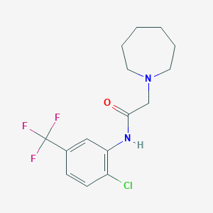2-(azepan-1-yl)-N-(2-chloro-5-(trifluoromethyl)phenyl)acetamide