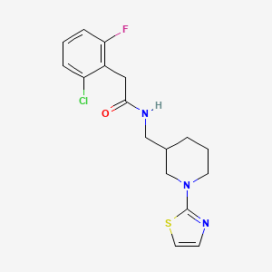 2-(2-chloro-6-fluorophenyl)-N-((1-(thiazol-2-yl)piperidin-3-yl)methyl)acetamide