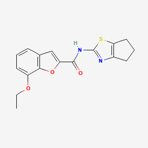 N-(5,6-dihydro-4H-cyclopenta[d]thiazol-2-yl)-7-ethoxybenzofuran-2-carboxamide