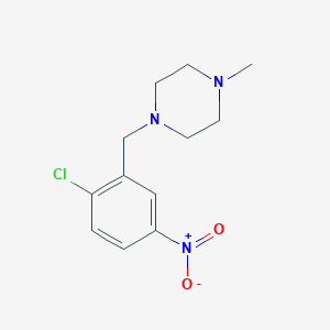 1-[(2-Chloro-5-nitrophenyl)methyl]-4-methylpiperazine
