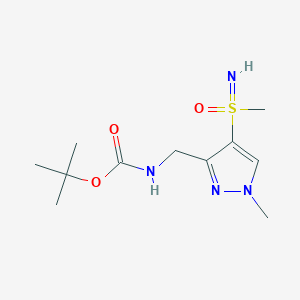 Tert-butyl N-[[1-methyl-4-(methylsulfonimidoyl)pyrazol-3-yl]methyl]carbamate