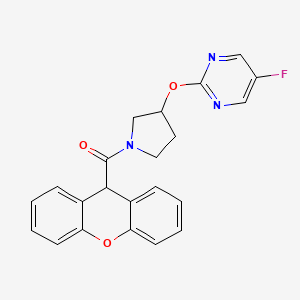 (3-((5-fluoropyrimidin-2-yl)oxy)pyrrolidin-1-yl)(9H-xanthen-9-yl)methanone