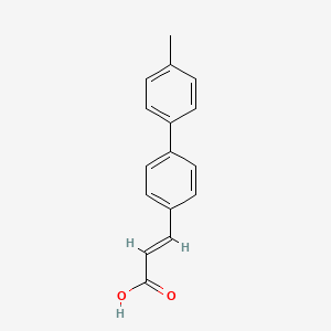 molecular formula C16H14O2 B2760395 (E)-3-[4-(4-Methylphenyl)phenyl]prop-2-enoic acid CAS No. 482377-66-2