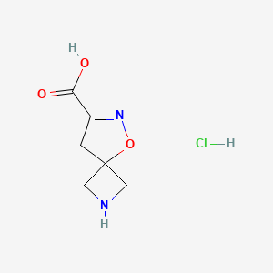 5-Oxa-2,6-diazaspiro[3.4]oct-6-ene-7-carboxylic acid;hydrochloride