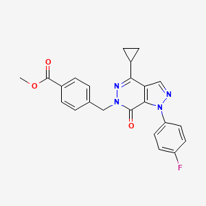 methyl 4-((4-cyclopropyl-1-(4-fluorophenyl)-7-oxo-1H-pyrazolo[3,4-d]pyridazin-6(7H)-yl)methyl)benzoate