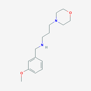 molecular formula C15H24N2O2 B276042 (3-Methoxy-benzyl)-(3-morpholin-4-yl-propyl)-amine CAS No. 57095-67-7