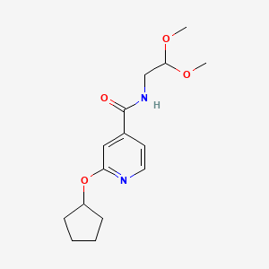 2-(cyclopentyloxy)-N-(2,2-dimethoxyethyl)isonicotinamide