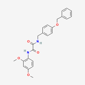 molecular formula C24H24N2O5 B2760433 N1-(4-(苄氧基)苄基)-N2-(2,4-二甲氧基苯基)草酰胺 CAS No. 1207007-34-8