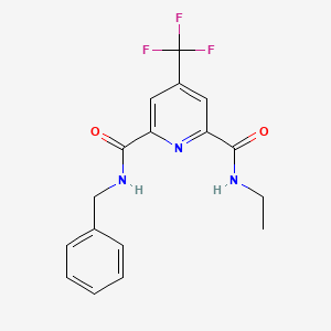 N~2~-benzyl-N~6~-ethyl-4-(trifluoromethyl)-2,6-pyridinedicarboxamide