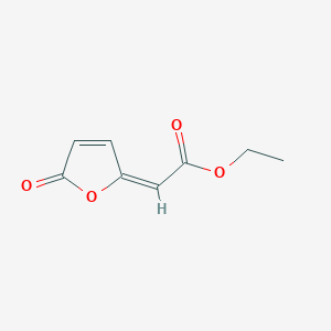 molecular formula C8H8O4 B2760453 乙基-2-(5-氧代呋喃-2(5H)-基亚甲基)乙酸酯 CAS No. 57690-99-0