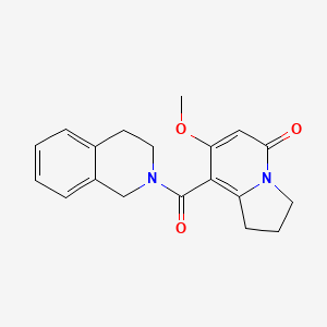 7-methoxy-8-(1,2,3,4-tetrahydroisoquinoline-2-carbonyl)-2,3-dihydroindolizin-5(1H)-one