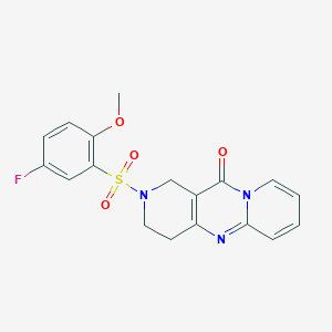 2-((5-fluoro-2-methoxyphenyl)sulfonyl)-3,4-dihydro-1H-dipyrido[1,2-a:4',3'-d]pyrimidin-11(2H)-one