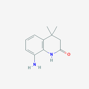 molecular formula C11H14N2O B2760504 8-氨基-4,4-二甲基-3,4-二氢喹啉-2(1H)-酮 CAS No. 1935435-40-7