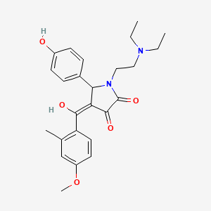 1-(2-(diethylamino)ethyl)-3-hydroxy-5-(4-hydroxyphenyl)-4-(4-methoxy-2-methylbenzoyl)-1H-pyrrol-2(5H)-one