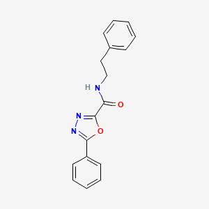 N-phenethyl-5-phenyl-1,3,4-oxadiazole-2-carboxamide