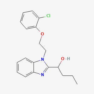 1-{1-[2-(2-chlorophenoxy)ethyl]-1H-1,3-benzodiazol-2-yl}butan-1-ol