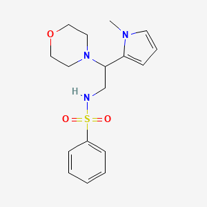 N-(2-(1-methyl-1H-pyrrol-2-yl)-2-morpholinoethyl)benzenesulfonamide