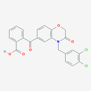 2-{[4-(3,4-dichlorobenzyl)-3-oxo-3,4-dihydro-2H-1,4-benzoxazin-6-yl]carbonyl}benzenecarboxylic acid