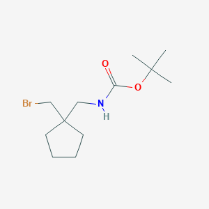 tert-butyl N-{[1-(bromomethyl)cyclopentyl]methyl}carbamate