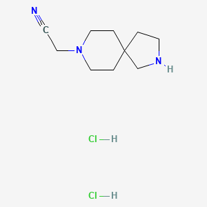 2-(2,8-Diazaspiro[4.5]decan-8-yl)acetonitrile;dihydrochloride