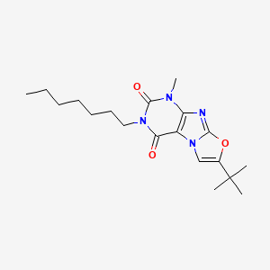 7-(tert-butyl)-3-heptyl-1-methyloxazolo[2,3-f]purine-2,4(1H,3H)-dione
