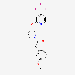 2-(3-Methoxyphenyl)-1-(3-((4-(trifluoromethyl)pyridin-2-yl)oxy)pyrrolidin-1-yl)ethanone