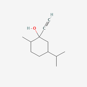 molecular formula C12H20O B2760579 1-乙炔基-5-异丙基-2-甲基环己醇 CAS No. 876472-49-0