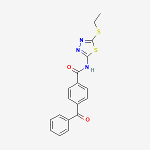 4-benzoyl-N-[5-(ethylsulfanyl)-1,3,4-thiadiazol-2-yl]benzamide