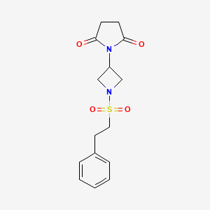1-(1-(Phenethylsulfonyl)azetidin-3-yl)pyrrolidine-2,5-dione