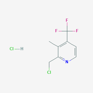 2-(Chloromethyl)-3-methyl-4-(trifluoromethyl)pyridine;hydrochloride