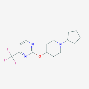 2-(1-Cyclopentylpiperidin-4-yl)oxy-4-(trifluoromethyl)pyrimidine