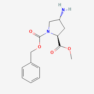 1-benzyl 2-methyl (2S,4R)-4-aminopyrrolidine-1,2-dicarboxylate