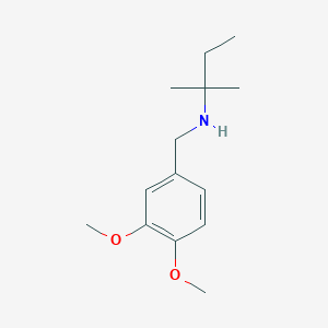 N-(3,4-dimethoxybenzyl)-N-(tert-pentyl)amine