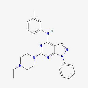 6-(4-ethylpiperazin-1-yl)-N-(3-methylphenyl)-1-phenyl-1H-pyrazolo[3,4-d]pyrimidin-4-amine