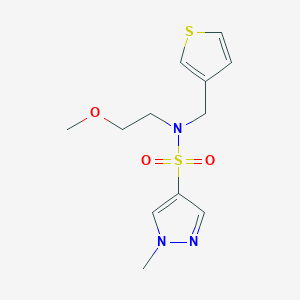N-(2-methoxyethyl)-1-methyl-N-(thiophen-3-ylmethyl)-1H-pyrazole-4-sulfonamide