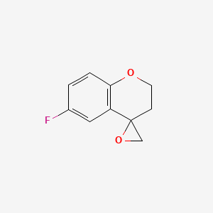 B2760637 6-Fluorospiro[2,3-dihydrochromene-4,2'-oxirane] CAS No. 2248285-87-0