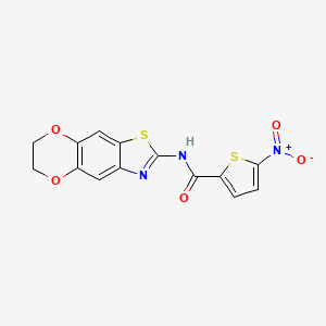N-(6,7-dihydro-[1,4]dioxino[2,3-f][1,3]benzothiazol-2-yl)-5-nitrothiophene-2-carboxamide