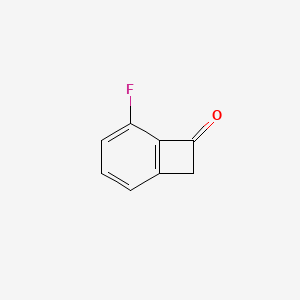 molecular formula C8H5FO B2760640 5-Fluorobicyclo[4.2.0]octa-1,3,5-trien-7-one CAS No. 118112-20-2