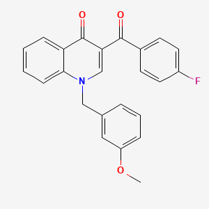 3-(4-Fluorobenzoyl)-1-[(3-methoxyphenyl)methyl]-1,4-dihydroquinolin-4-one