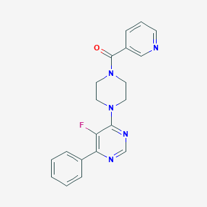 [4-(5-Fluoro-6-phenylpyrimidin-4-yl)piperazin-1-yl]-pyridin-3-ylmethanone