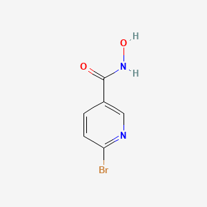 molecular formula C6H5BrN2O2 B2760700 6-Bromo-N-hydroxypyridine-3-carboxamide CAS No. 1851110-29-6