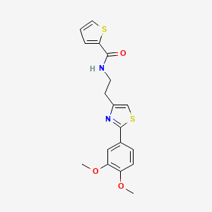 N-(2-(2-(3,4-dimethoxyphenyl)thiazol-4-yl)ethyl)thiophene-2-carboxamide