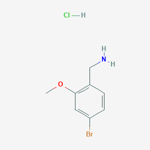molecular formula C8H11BrClNO B2760731 (4-Bromo-2-methoxyphenyl)methanamine;hydrochloride CAS No. 2230802-60-3