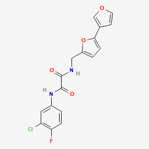 N1-([2,3'-bifuran]-5-ylmethyl)-N2-(3-chloro-4-fluorophenyl)oxalamide