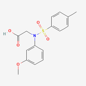 molecular formula C16H17NO5S B2760742 N-(3-methoxyphenyl)-N-[(4-methylphenyl)sulfonyl]glycine CAS No. 333454-33-4
