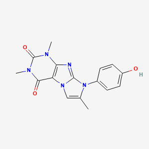 8-(4-hydroxyphenyl)-1,3,7-trimethyl-1H-imidazo[2,1-f]purine-2,4(3H,8H)-dione