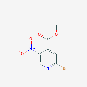 molecular formula C7H5BrN2O4 B2760782 Methyl 2-bromo-5-nitroisonicotinate CAS No. 1361385-86-5