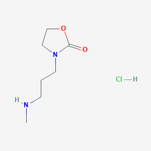 3-[3-(Methylamino)propyl]-1,3-oxazolidin-2-one;hydrochloride